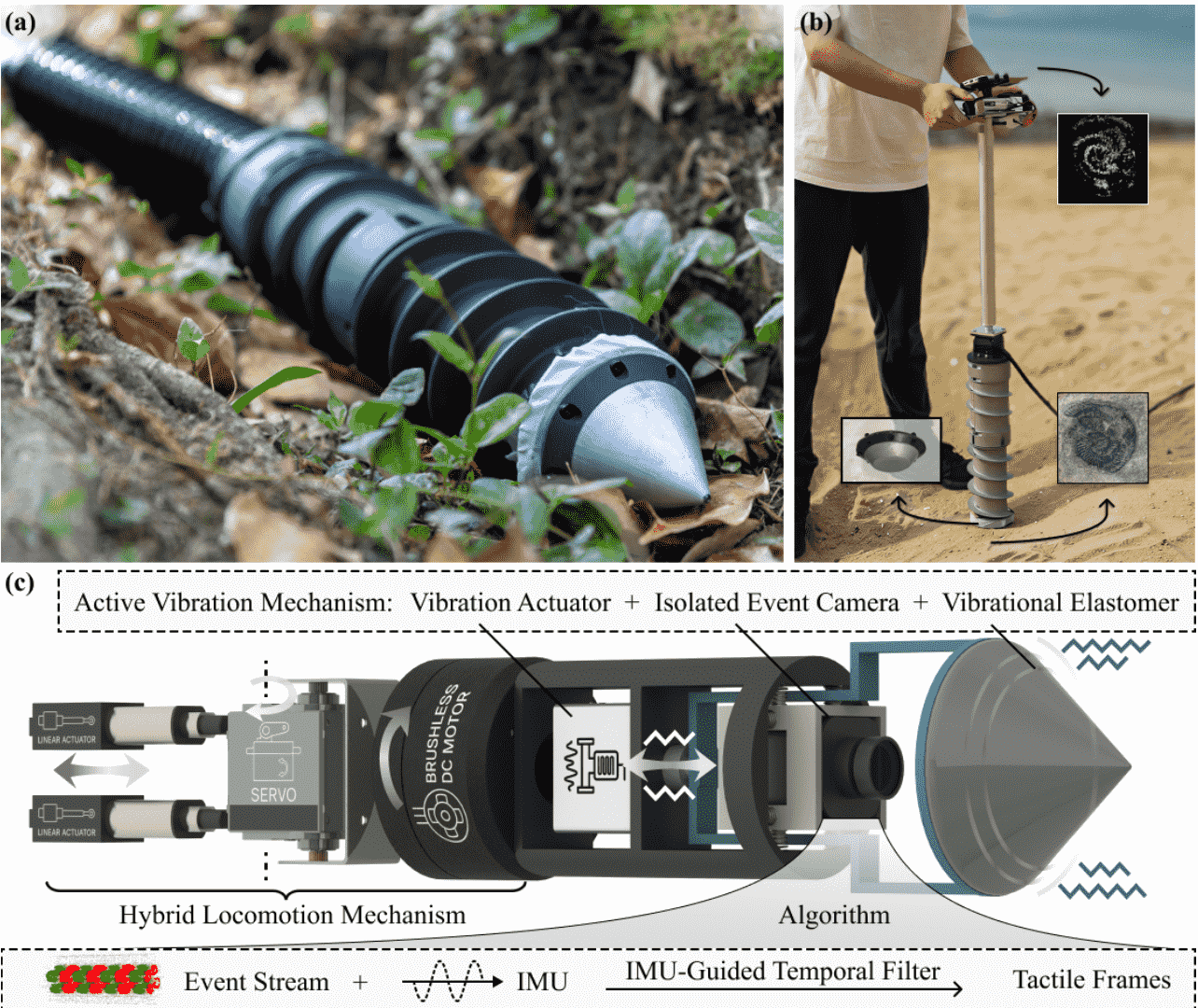SandWorm: Event Camera & Visuotactile